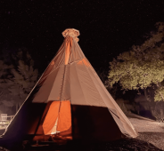 Tour notturno di Yosemite con cabina tenda a mezza cupola