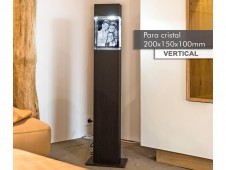 Adoquín de cristal 3D 200x150x100mm - 1 a 10 personas + columna de luz
