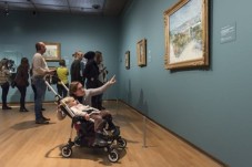 Van Gogh Museum entrance and Amsterdam canal cruise